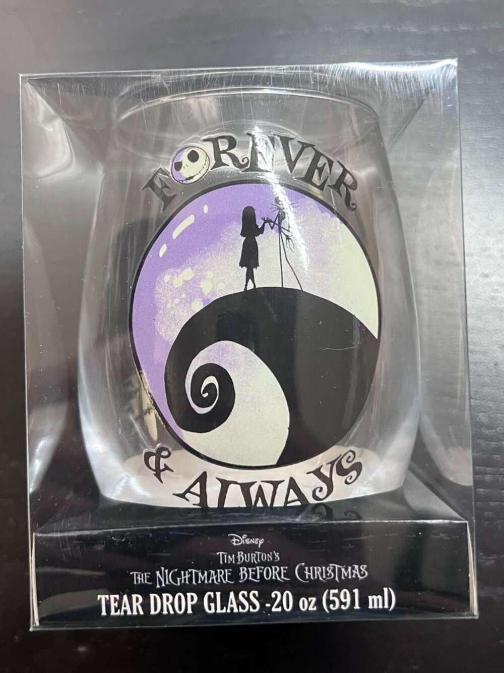 2/$24 💥🆕 Disney Nightmare Before Christmas Tear Drop Glass 20 oz | 1397